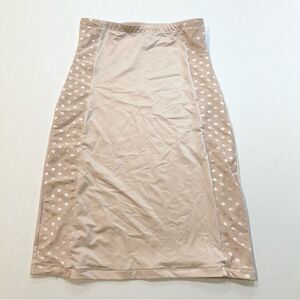 Assets by Spanx Tan/Nude Slip High Waist Polka Dot, Size L